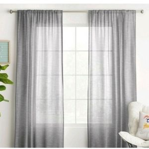 🆕️Room Essentials Light Filtering Curtains 2 Panel Set 42in Wx84in Le…